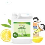 Koparo Organic Dishwash Liquid | 3 Litres | Lime And Basil Fragrance | Natural, Plant Based & Eco-Friendly | Removes Tough Grease, Soft on Hands | Baby & Pet Safe - Fast Shipping to USA & Canada