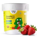 Little Joys Strawberry Honey Jam - Kids & Adult 220g | Sugar Free | 100% Pure Natural | No Preservatives | No Added Flavours | Strawberry Honey Flavour | Good for Gut Health | Pack of 1 - Fast Shipping to USA & Canada