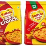 Saffola Masala Oats Karara Crunch, Tasty Evening Snack, Classic Masala with Crunchy Bits and Millets, 500g & Saffola Masala Oats | Tasty Evening Snack| Healthy Snack| Peppy Tomato| 500g - Fast Shipping to USA & Canada