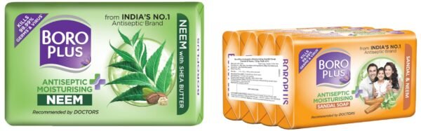 BoroPlus Antiseptic And Moisturising Bathing Neem Soap With Neem & BoroPlus Antiseptic And Moisturising Bathing Sandal Soap With Sandal & Neem - Fast Shipping to USA & Canada