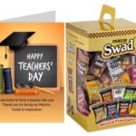Swad Gift for Happy Teachers Day with Card (Swad Mixed Candy 125 Gift Box & 1 Greeting card) - Fast Shipping to USA & Canada