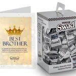 Swad Gift for Happy Brothers Day with Card (Swad Digestive Candy 125 Gift Box & 1 Greeting card) - Fast Shipping to USA & Canada