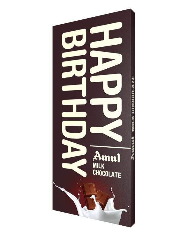 Amul Milk Chocolate - Happy Birthday,150 Gm - Fast Shipping to USA & Canada