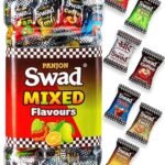 Swad Mixed Assorted Candy Jar (Kaccha Mango, Imli, Coffee, Cola, Pan, Orange) Digestive & Tasty Masala Toffee | Indian Sweets, 200 Candies Jar - Fast Shipping to USA & Canada
