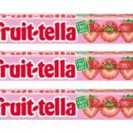 Fruit-Tella Strawberry Flavour Chewy Toffee Stick (3 x 32.4g) - Fast Shipping to USA & Canada