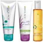 Biolage Smoothproof Deep Smoothing 6-In-1 Professional Hair Serum For Women & Men For Frizzy Hair & Biolage Hydrasource Conditioner & BIOLAGE Scalppure Conditioner - Fast Shipping to USA & Canada