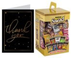 Swad Thank You Gift with Card (Swad Mixed Candy 125 Gift Box & 1 Greeting card) - Fast Shipping to USA & Canada