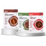 CURRYiT Taste of India Mini Combo | Chettinad Chicken, Kashmiri Rogan Josh & Calcutta Kosha Mangsho | Ready in 30 Mins | Made with Ghee | Ready To Cook Indian Masala Gravy (Pack of 3-120g Each) - Fast Shipping to USA & Canada