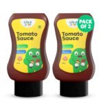 Little Joys Tomato Sauce Squeeze For Kids | No Refined Sugar, No Added Preservatives, No Chemicals | 100% Vegetarian | Tomato Ketchup With Jaggery | 320gm (Pack of 2) - Fast Shipping to USA & Canada