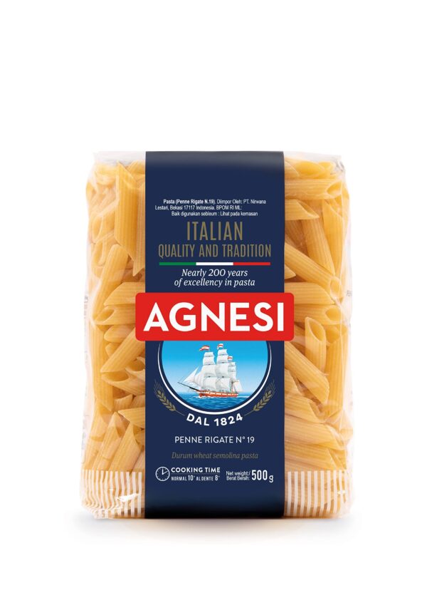 Agnesi Penne Pasta, 500g, Product of Italy - Fast Shipping to USA & Canada