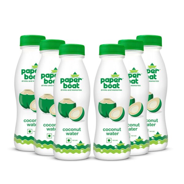 Paper Boat Coconut Water, Refreshing Coconut Flavour, Vital Minerals (Pack of 6, 200ml Each) - Fast Shipping to USA & Canada