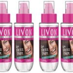 Livon Hair Serum For Women | All Hair Types | Smooth, Frizz-Free & Glossy Hair | With Argan Oil & Vitamin E | 100 Ml (Pack Of 4) - Fast Shipping to USA & Canada