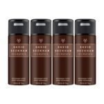 David Beckham Intimately Man Deodorant Spray 150ml (Pack of 4) - Fast Shipping to USA & Canada