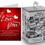 Swad I Love You Gift for Girlfriend/Boyfriend/wife/husband with Card (Swad Digestive Candy 125 Gift Box & 1 Greeting card) - Fast Shipping to USA & Canada