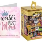 Swad Best Mom/Mother Gift with Card (Swad Mix Candy 125 Gift Box & 1 Greeting card) 2 units - Fast Shipping to USA & Canada