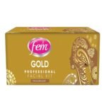 Fem Professional Gold Facial Kit - 300g | For Golden Glow | Instant & Long Lasting Radiance | Deep Cleansing | Professional Spa Like Experience | 5 Unique Step Complete Solution Kit - Fast Shipping to USA & Canada
