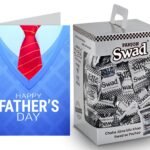 Swad Gift for Happy Fathers Day with Card (Swad Digestive Candy 125 Gift Box & 1 Greeting card) - Fast Shipping to USA & Canada