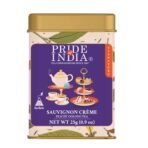 Pride of India | Sauvignon Cream Peachy Oolong Tea | 15 Pyramid Full Leaf Individually Wrapped Tea Bags | Fruity, Creamy & Citrusy Taste | Refreshing & Relaxing Experience | Caffeine - Fast Shipping to USA & Canada