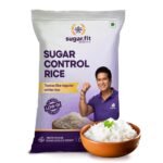 Sugar.Fit Active Sugar Control Rice -1kg, Telangana Sona Masoori Rice,Full Grain Raw Rice,Lab Tested Low GI for Diabetic,100% Natural,Supports Healthy Blood Sugar Levels,Pack of 1 - Fast Shipping to USA & Canada