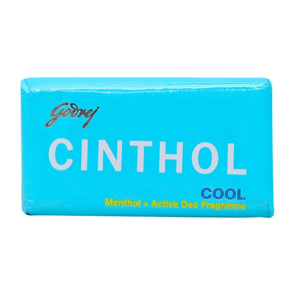 Cinthol Cool Bath Soap, Menthol + Active Deo Fragrance, 125g (Pack of 3) - Fast Shipping to USA & Canada