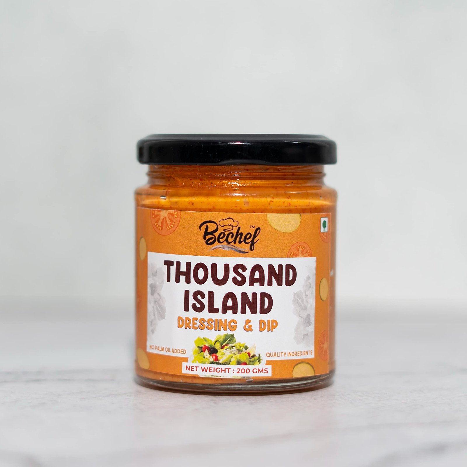 71X6NKXUuFL-1.jpg Bechef Thousand Island Dip : Salad Dressing : Sandwich Dressing : 200g : No Added Preservatives : Used for Toppings - Fast Shipping to USA & Canada - Image 1