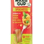 WickedGud 2X Fiber Spaghetti Pasta | No Maida | Durum Wheat Semolina | Brown Rice | Red Lentils | Healthy Diet Pasta - 400gm - Fast Shipping to USA & Canada