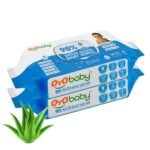 OYO BABY Wipes for new born baby with Lid | 72 Wipes x Pack of 2-144 Wipes for kid | Extra Thick & Moist Wet Vipes for Babies | Prevents Skin Redness & Rashes | Enriched with Aloe Vera, Vitamin E - Fast Shipping to USA & Canada
