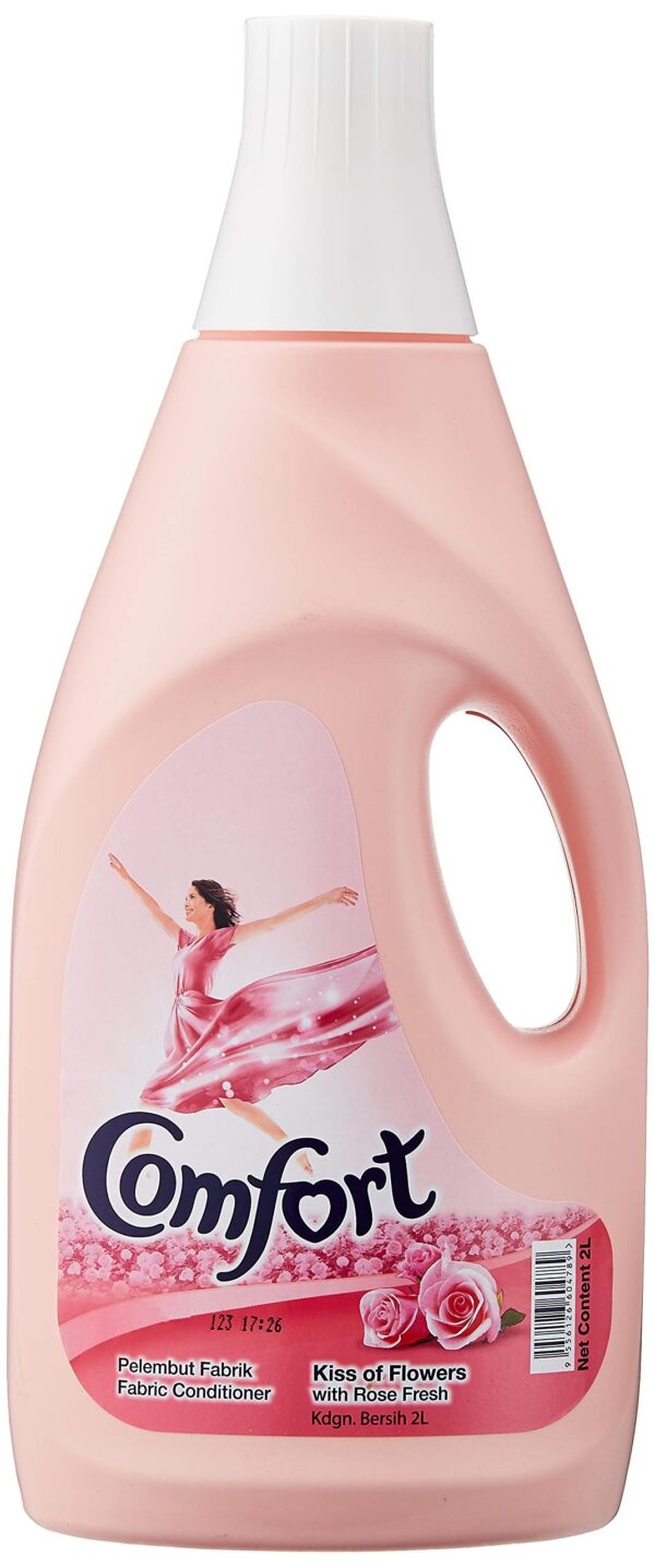 Comfort Fabric Softener Conditioner Kiss of Flowers with Rose Fresh, 67.63 fl oz ? 2 L