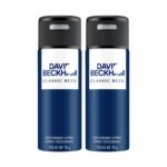 David Beckham Classic Blue Deodorant Spray 150ml (Pack of 2) - Fast Shipping to USA & Canada