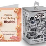 Swad Happy Birthday Bhabhi Gift with Card (Swad Digestive Candy 125 Gift Box & 1 Greeting card) - Fast Shipping to USA & Canada