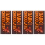 Amul 55% Cocoa Dark Chocolate Bar, 150 grams - Pack of 4 - Fast Shipping to USA & Canada