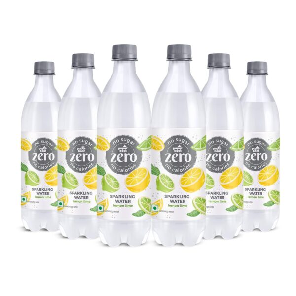 Paper Boat Lemon Lime Sparkling Water, Pack of 6, 600ml Each | Carbonated Water | Zero Sugar, Zero Calories I Sugar Free - Fast Shipping to USA & Canada