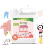 Koparo Natural Laundry Liquid Detergent | 5 Litres | Fresh Cotton, Lily & Vanilla | Top Load, Front Load Washing Machine & Hand Wash Friendly | Organic & Eco-Friendly | Tough on Stains, Safe for Kids - Fast Shipping to USA & Canada