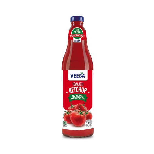 Veeba Truly Tomato Ketchup (1kg) | No Added Preservatives | No Added Colour & Flavour | Non-GMO | Quality Tomato Ketchup I 100% Vegetarian - Fast Shipping to USA & Canada