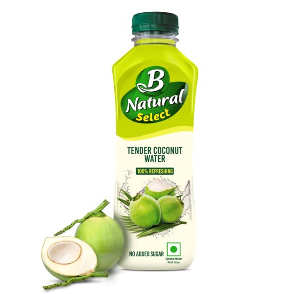 B Natural Select Tender Coconut Water, 750ml, No Added Sugar, 100% Refreshing, Nariyal Pani Drink, No Artificial Flavour, Helps in Hydration - Fast Shipping to USA & Canada