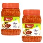 SWAD Delicious and Tangy Mango, Lemon, Green Chillies, Carrot, Kerda Mixed Pickle/Mixed Achar, (Mixed, 500g) - Fast Shipping to USA & Canada