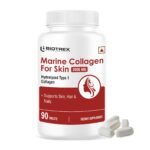 Marine Collagen 3000mg Peptides With Biotin, Hyaluronic Acid, Vitamin C & E, Type 1 Marine Collagen, Healthy Hair, Skin, Nails, For Men & Women - 90 Tablets - Fast Shipping to USA & Canada