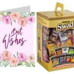 Swad Best Wishes Gift with Card (Swad Mixed Candy 125 Gift Box & 1 Greeting card) - Fast Shipping to USA & Canada