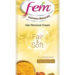 Fem Fairness Naturals Hair Removal Cream Fair and Soft for Oily Skin, 40g (50% Extra), (Pack of 4) - Fast Shipping to USA & Canada