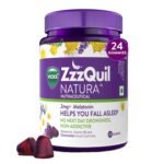 Vicks ZzzQuil Natura, 24s Pack, Non-Addictive Sleep-Aid Gummy, Melatonin helps you fall Asleep Fast - Fast Shipping to USA & Canada