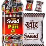 Swad Meetha Pan Candy & Swad Digestive Toffee Masala Chocolate (200 Paan Candy Jar, 50 Regular Pack) 2 units - Fast Shipping to USA & Canada