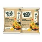 WickedGud Hakka Noodles (200gm x 2) No Maida | No Oil | No MSG | High Protein | High Fibre | Cholesterol Free - Fast Shipping to USA & Canada