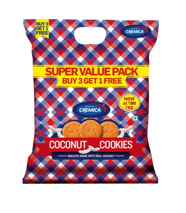 Cremica Coconut Cookies, 400 gm X 2 - Fast Shipping to USA & Canada
