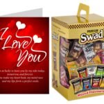 Swad I Love You Gift for Girlfriend/Boyfriend/wife/husband with Card (Swad Mixed Candy 125 Gift Box & 1 Greeting card) - Fast Shipping to USA & Canada