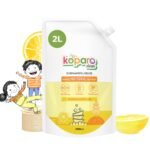 Koparo Organic Dishwash Liquid | 2 Litres | Orange and Sweet Lime Fragrance | Natural & Plant Based With Tea Tree Oil Germ Protection | Baby & Pet Safe1 - Fast Shipping to USA & Canada