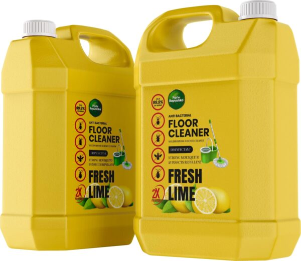 Parle Ropvatika Phenyl Floor Cleaner 5 Liter Citronella - Fragrance (5 Liter - Pack 2 (10 Liter), Lemon) - Fast Shipping to USA & Canada