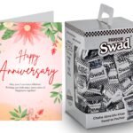 Swad Anniversary Gift with Card (Swad Digestive Candy 125 Gift Box & 1 Greeting card) - Fast Shipping to USA & Canada