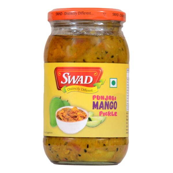 SWAD Punjabi Home Made Mango Veg. Pickle, Masaledar Flavor & Taste, Mango Pickle - 400gm (Pack of 1) - Fast Shipping to USA & Canada