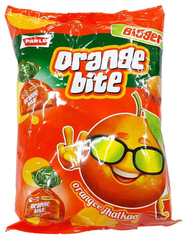 Parle Candy - Orange Bite, 390g Pouch - Fast Shipping to USA & Canada