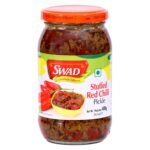 SWAD Traditional & Delicious Stuffed Red Chilli Pickle / Laal mirch ka achaar - 400 Grams - Fast Shipping to USA & Canada